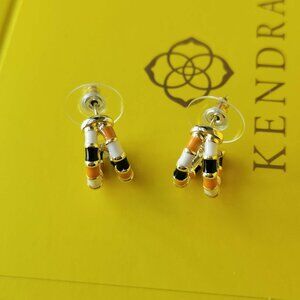 Kendra Scott Essie Gold Neutral Mix Earring New